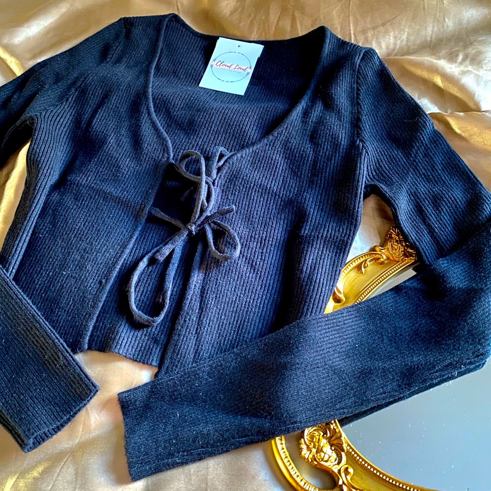 Tie up cardigan